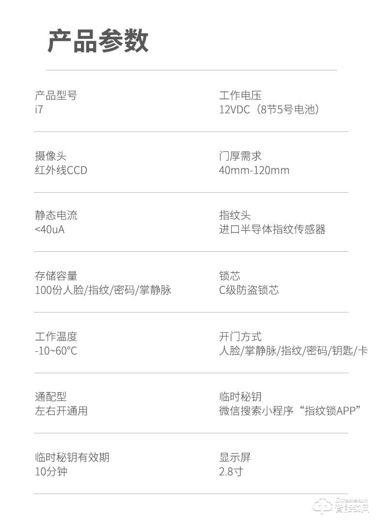 博克智能鎖 I8全自動人臉識別指紋鎖