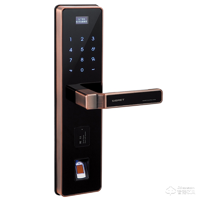 思戈瑞智能鎖 SIG5-AC全自動直板密碼指紋鎖