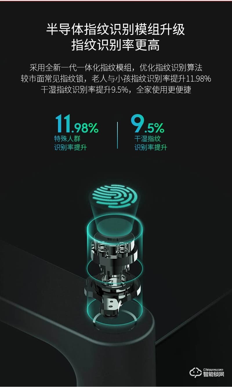 藍鯨智能鎖 A5家用防盜門智能門鎖