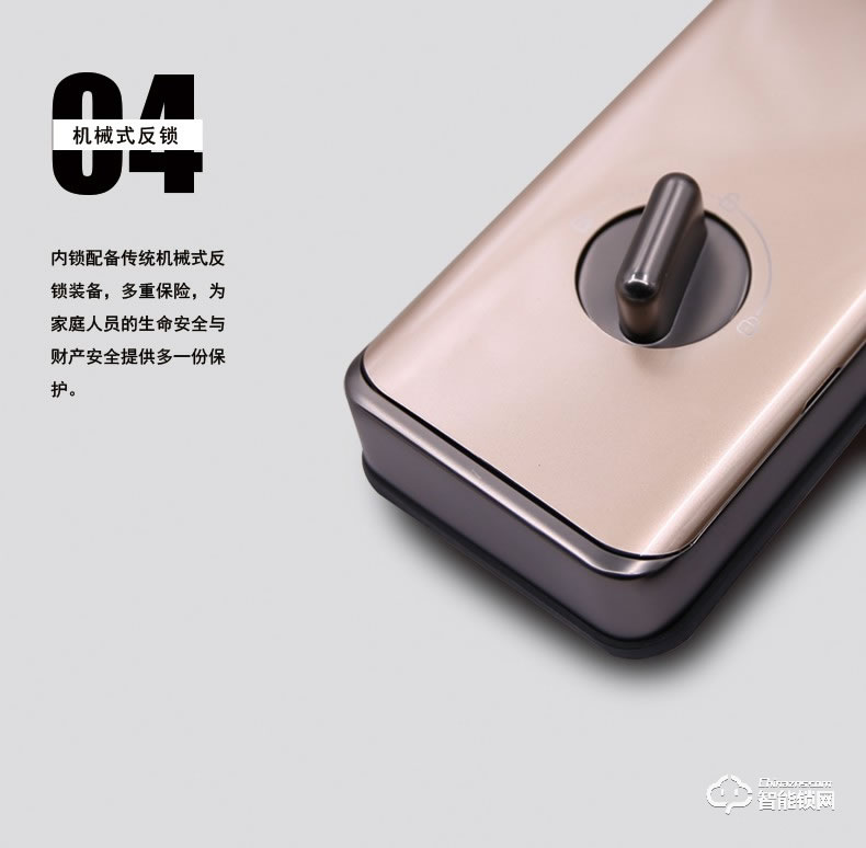 菲斯格樂智能鎖 6853家用防盜門智能門鎖密碼鎖