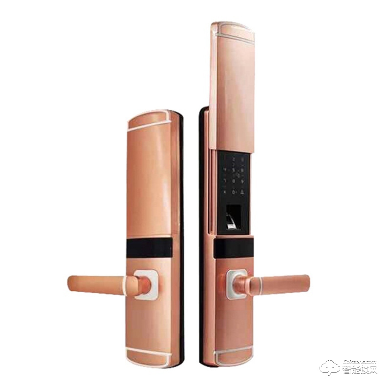 樸盾智能鎖 家用時(shí)尚滑蓋指紋密碼鎖