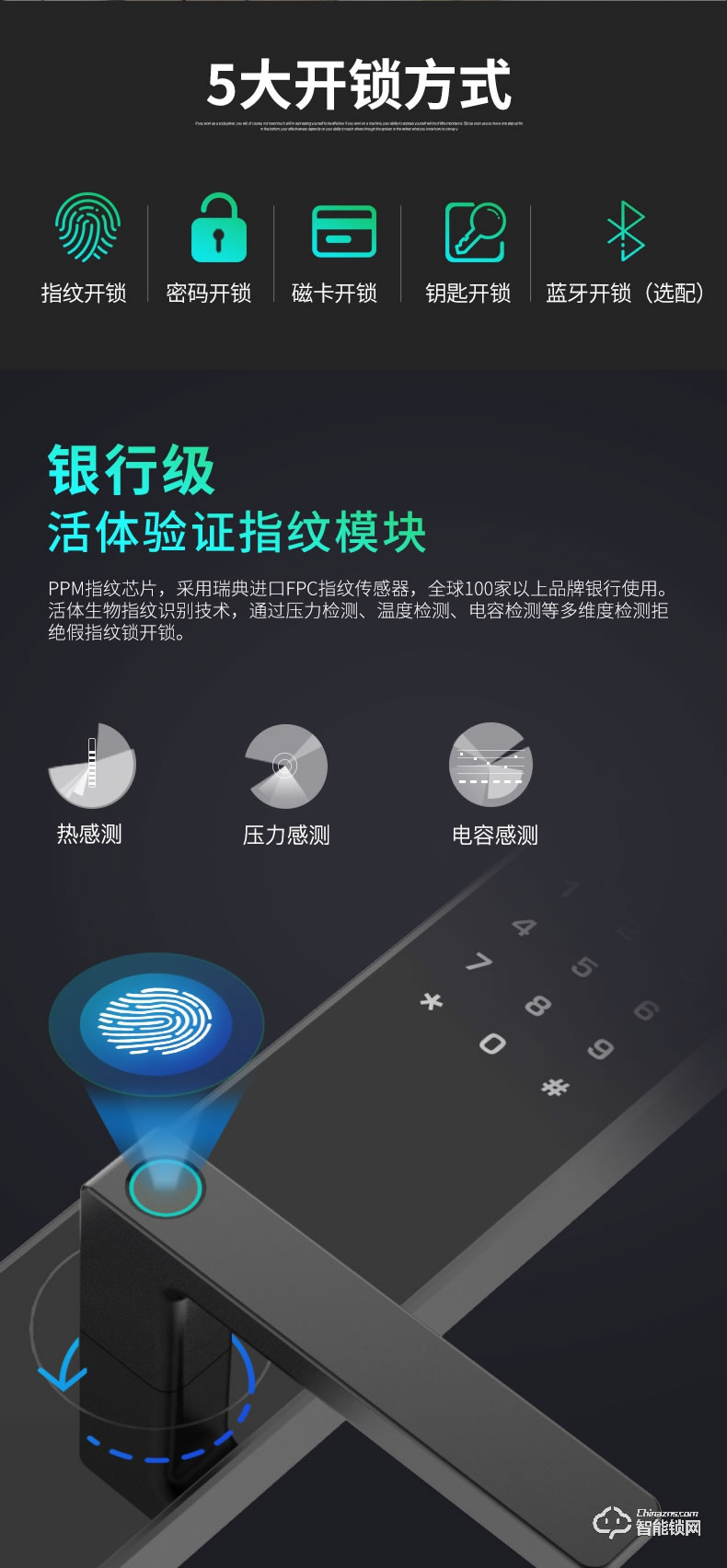 碩瑪智能鎖 S08家用防盜門感應(yīng)磁卡鎖