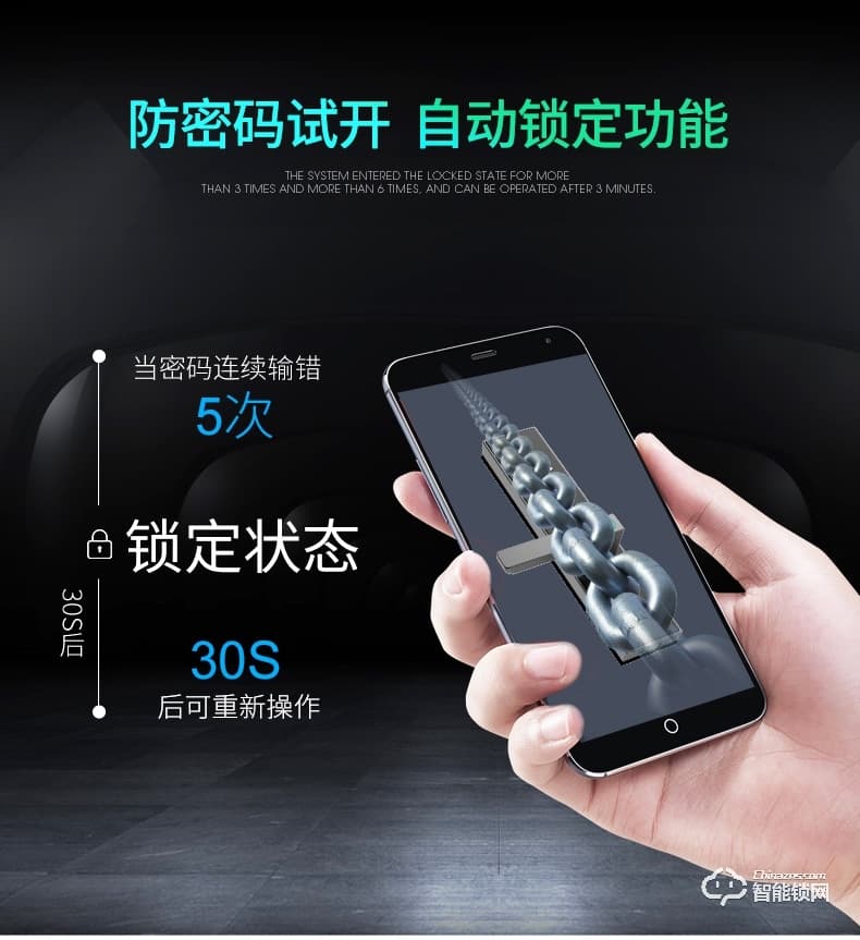 碩瑪智能鎖 S08家用防盜門感應(yīng)磁卡鎖