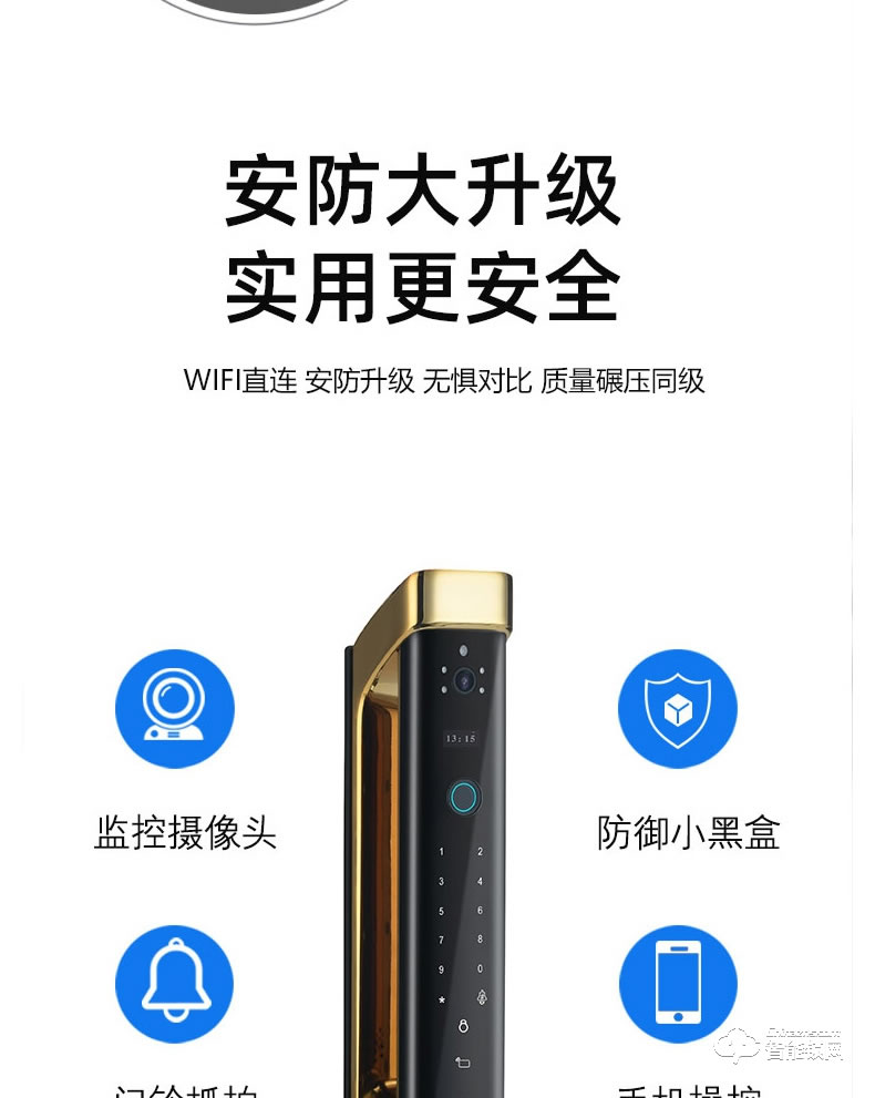 寶萊斯智能鎖 自由王子可視貓眼智能鎖