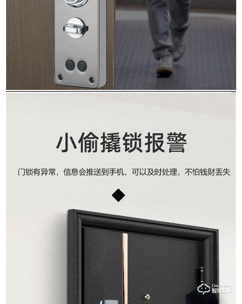 寶萊斯智能鎖 自由王子可視貓眼智能鎖