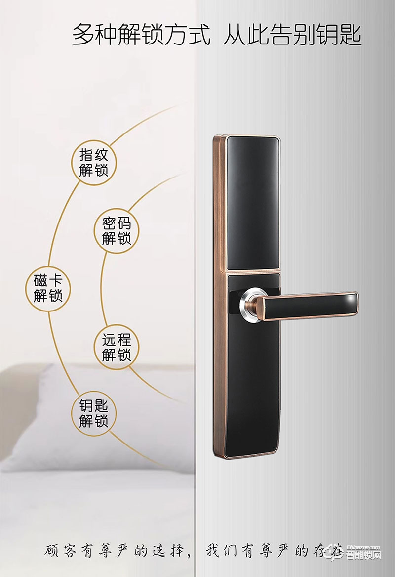 鉑士德智能鎖  Bat8211緩降滑蓋智能鎖