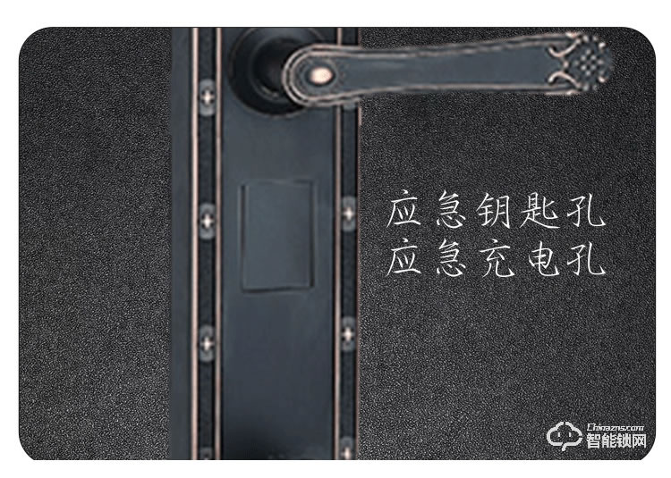 銀馳長款別墅指紋鎖 歐式雕花一觸即開