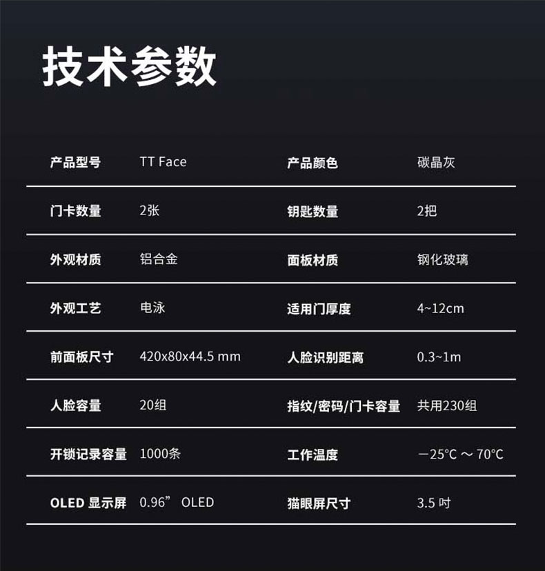 果加3D人臉識(shí)別智能鎖 TT face 全自動(dòng)指紋鎖電子鎖 遠(yuǎn)程視頻開鎖