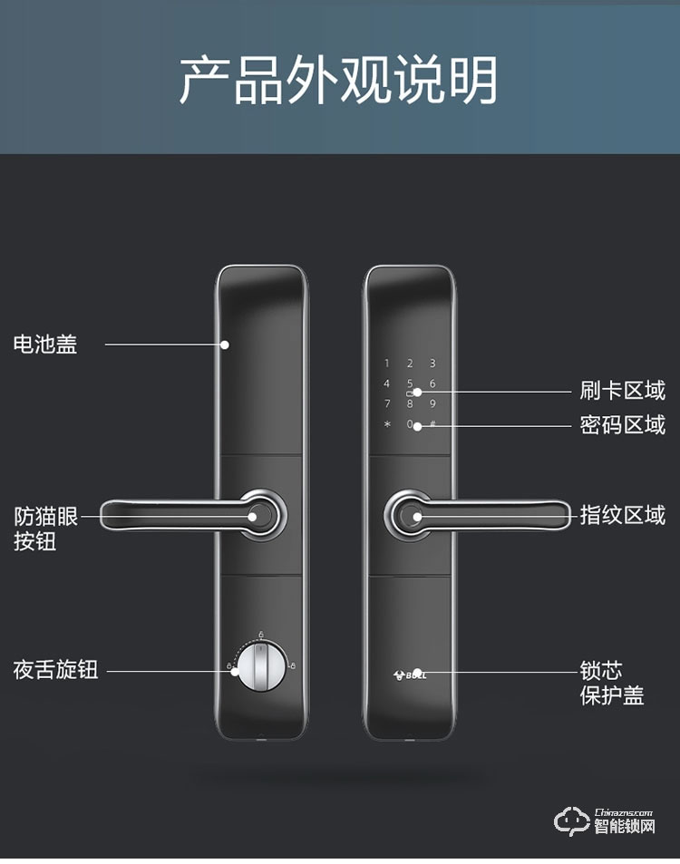 鎖先森C6智能鎖 三防鎖體安全衛家