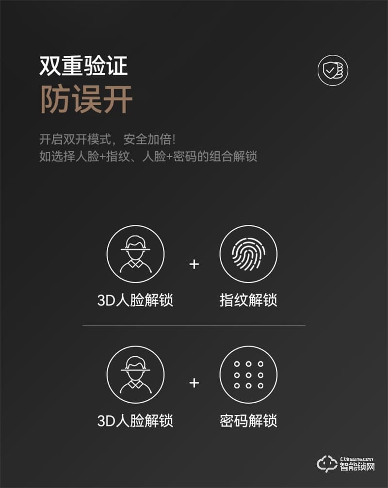 石將軍R53D人臉識別指紋鎖 家用防盜門密碼鎖