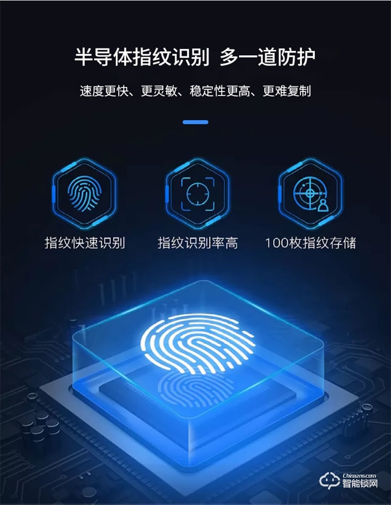 石將軍J3指紋鎖家用 防盜門智能門鎖