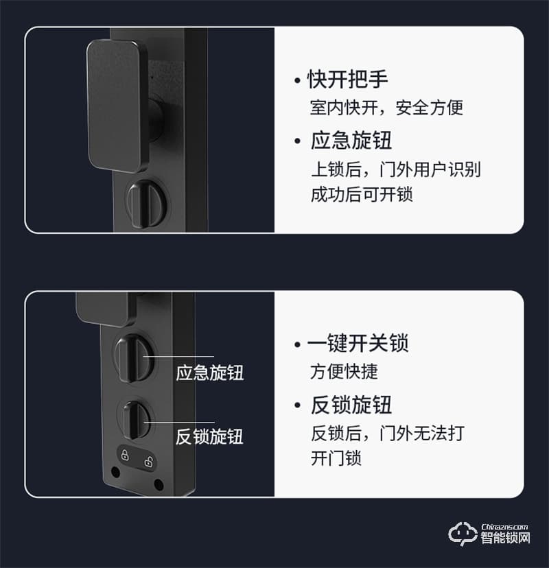 石將軍J3指紋鎖家用 防盜門智能門鎖