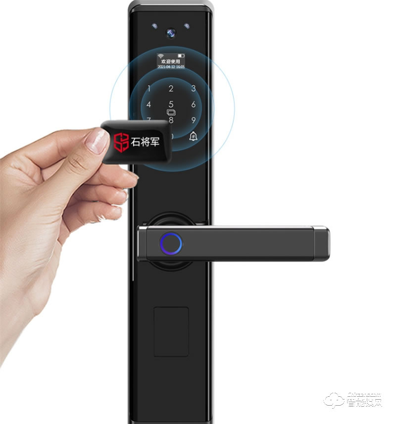 石將軍指紋鎖S3 plus 家用防盜門(mén)鎖霸王鎖體指紋鎖防小黑