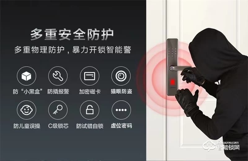 聯(lián)想E2智能指紋鎖 家用防盜門電子密碼鎖