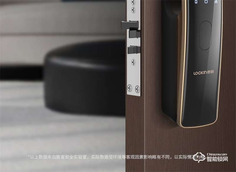 鹿客s50f密碼鎖 家用防盜門指紋鎖3D人臉識別智能鎖