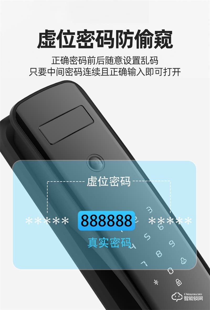 康佳GM6S 3D人臉識別 指紋密碼家用防盜智能門鎖