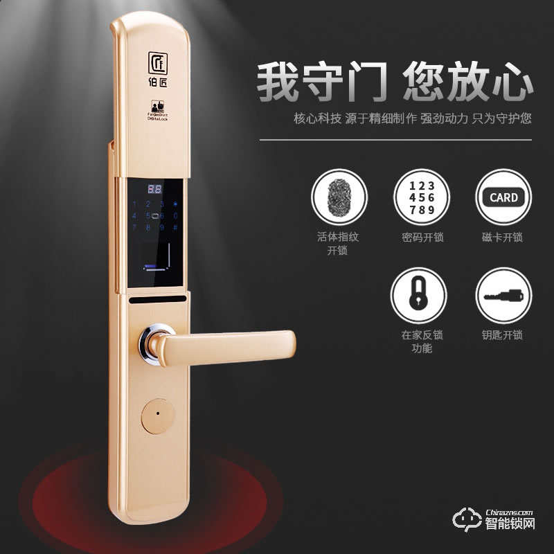 伯匠BJ-102智能鎖  全自動智能鎖家用鎖