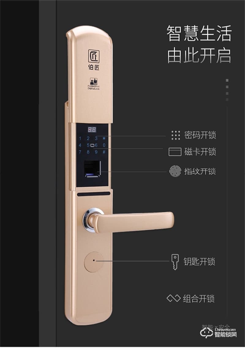 伯匠BJ-102智能鎖  全自動智能鎖家用鎖