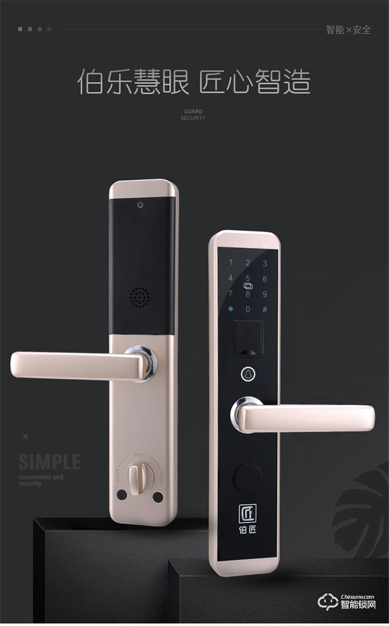 伯匠BJ101智能鎖 全自動智能鎖家用電子鎖