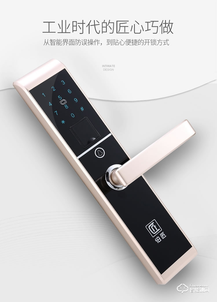 伯匠BJ-202智能鎖 防盜門密碼鎖家用電子鎖