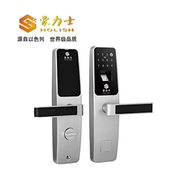 豪力士指紋鎖智能鎖  D3633F木門鐵門密碼鎖防盜門鎖 手機AAP感應電子鎖