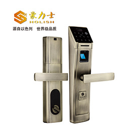 豪力士智能鎖指紋鎖 D5688F家用防盜門密碼磁卡感應電子鎖
