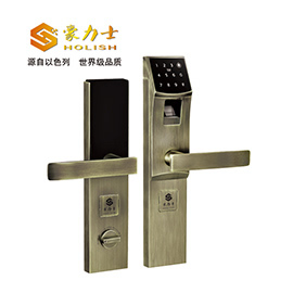 豪力士指紋鎖云智能家用防盜門鎖全自動密碼電子感應刷卡門禁