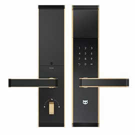 斑點貓指紋鎖 家用防盜門電子密碼鎖