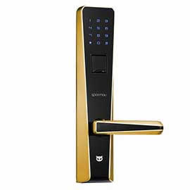 斑點貓指紋鎖 直板智能指紋鎖防盜門電子密碼鎖