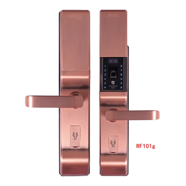 瑞狐智能鎖中央智控智能指紋鎖 家用防盜滑蓋智能鎖