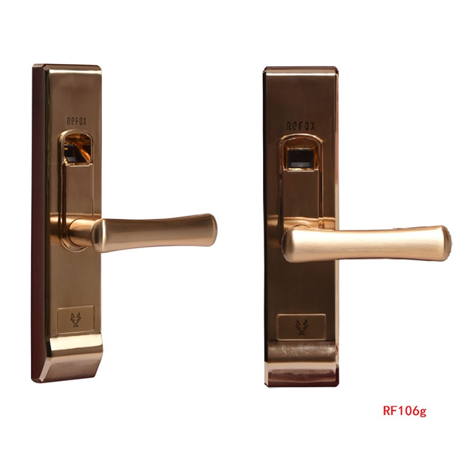 瑞狐智能鎖金色室內(nèi)門鎖 辦公室智能指紋鎖