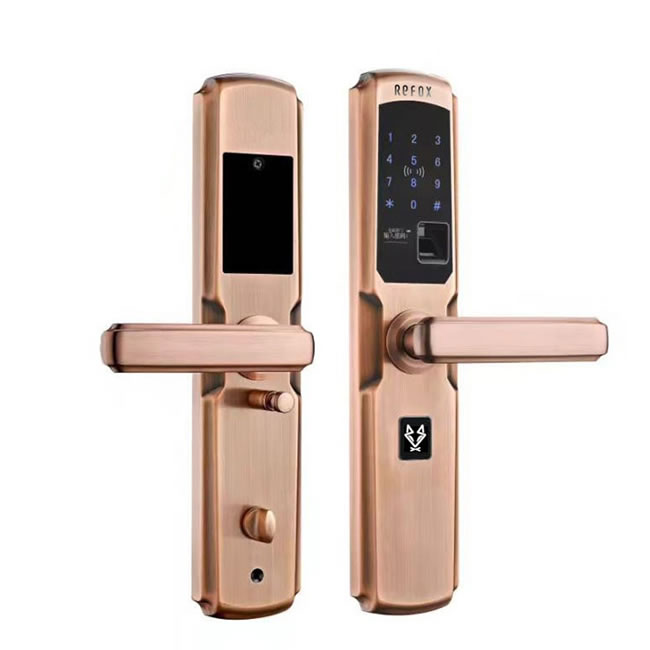 瑞狐智能鎖不銹鋼防貓眼開啟智能鎖 防窺視密碼鎖