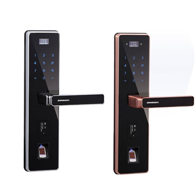 歐朗德思歌智能感應密碼鎖 指紋遙控密碼鎖