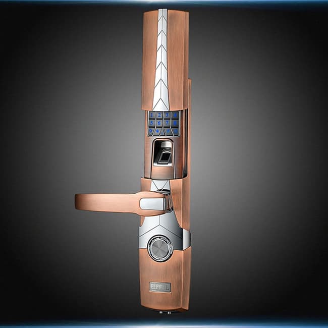 艾菲爾指紋鎖 高檔小區公寓防盜門鎖 智能指紋密碼鎖