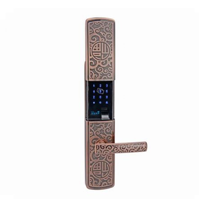 鑫國鑫智能鎖 中國風滑蓋指紋鎖 防盜門木門智能鎖