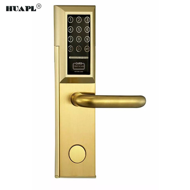 華品智能鎖 不銹鋼刷卡電子鎖 智能鎖機(jī)械密碼鎖