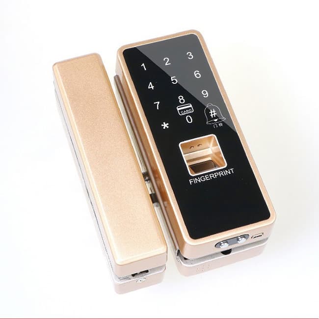 漢谷指紋鎖 辦公室玻璃門指紋鎖 智能電子門禁鎖