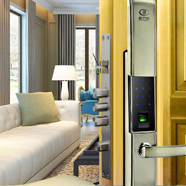 漢谷指紋鎖 APP滑蓋智能指紋鎖 智能遙控電子鎖