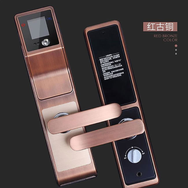 啟智來全自動人臉識別智能鎖 電子感應防盜門鎖