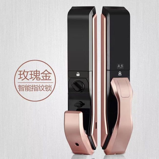 納日維智能鎖 推拉式全自動指紋鎖 七合一智能鎖