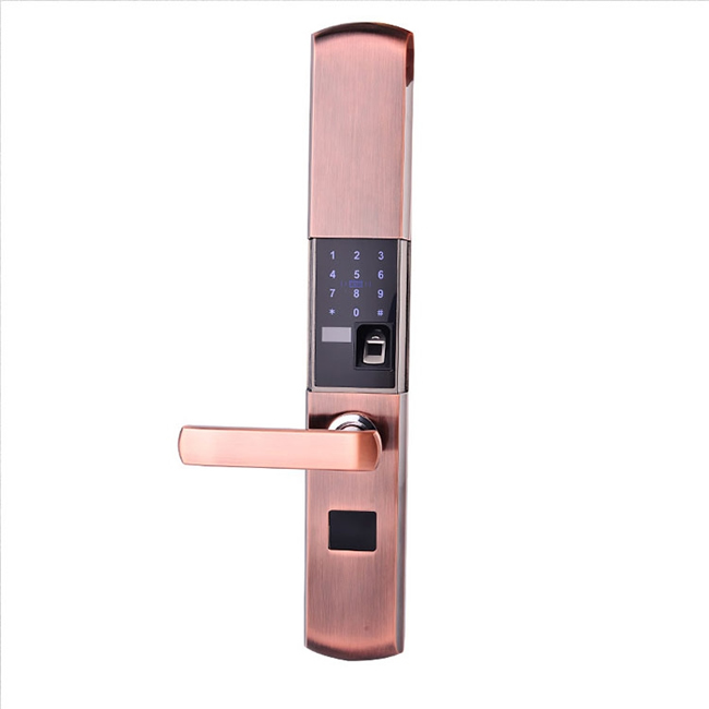 納日維智能鎖 滑蓋式智能光學(xué)指紋鎖 APP智能鎖