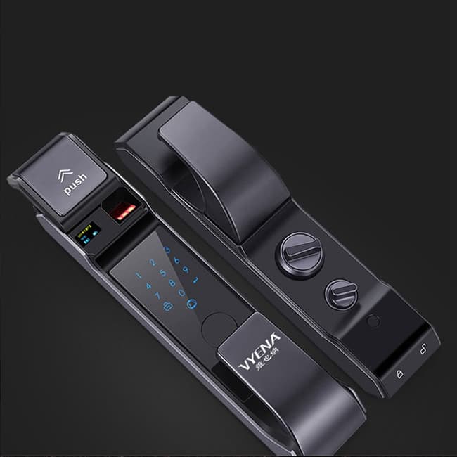 維也納智能鎖 滑蓋密碼鎖電子鎖 家用防盜門智能鎖