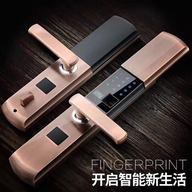 恩比德半導體滑蓋APP智能鎖 家用指紋密碼鎖