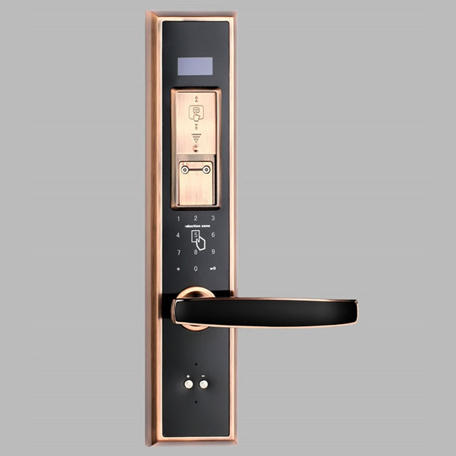 宏興智能鎖 防插報警功能指紋鎖 家用辦公密碼鎖