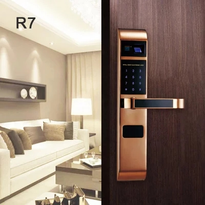 弘吉宇嘉電子家用智能門鎖防盜鎖R7指紋密碼鎖