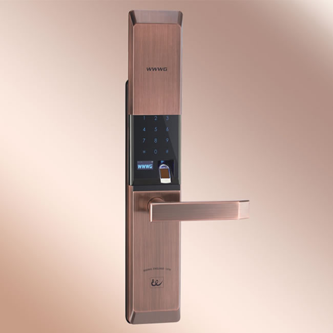 吾愛(ài)吾家智能鎖W5-AC 紅古銅電子密碼鎖