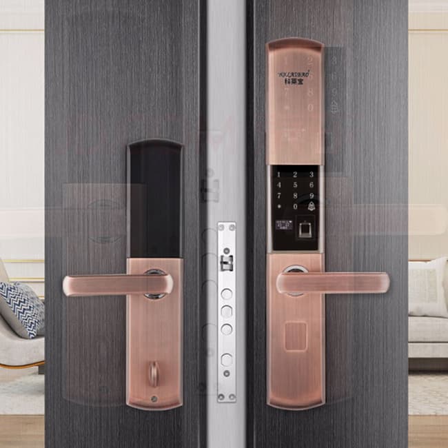 科萊寶指紋鎖智能鎖 家用防盜門電子鎖密碼鎖 
