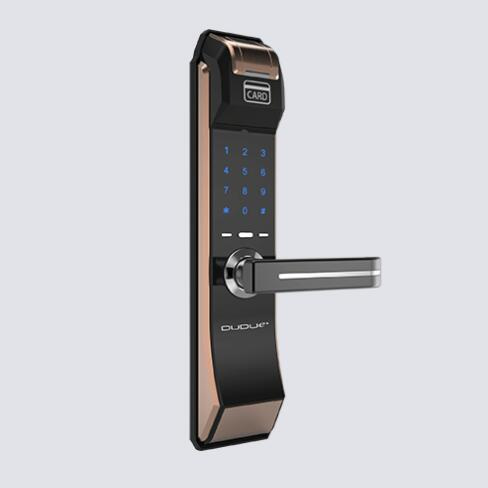 DUDU嘟嘟E家智能鎖 鋁合金指紋密碼鎖 家用防盜門智能鎖