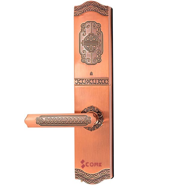 史康姆智能鎖YZ-8018 家用滑蓋指紋鎖 防盜門智能密碼鎖