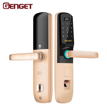 尊爵直板智能指紋鎖 指紋識別家用防盜門密碼鎖